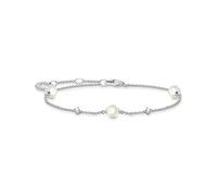 Thomas Sabo Bracelet Perles avec Pierres Blanches Argent Argent Sterling 925