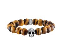Thomas Sabo - Bracelet Power Crâne avec Fleur de lys - unisex - Accessoires - Brun - Taille: ONE Size