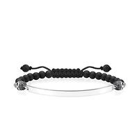 Thomas Sabo bracelet tête de mort avec pavé Argent Sterling 925, Noirci