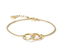 Thomas Sabo Bracelet Together avec zirconia blanche Alliage Premium, Plaqué Or 18 Carats