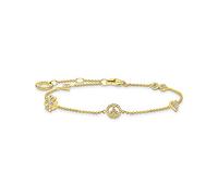 Thomas Sabo Bracelet vec symboles or Argent Sterling 925, Doré Or Jaune 18 Carats