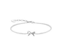 Thomas Sabo Bracelets à boucles avec pierres blanches Argent Argent Sterling 925, Noirci
