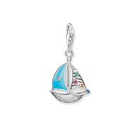 THOMAS SABO Breloque bateau à voile en argent sterling 925 recyclé 1927-340-7, taille unique, Argent, Zircone cubique