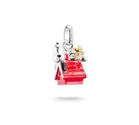 THOMAS SABO Breloque Peanuts Snoopy avec niche Woodstock