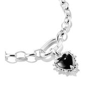 Thomas Sabo – Pendentif Charm Club CC1286-643-11 – Cœur vintage noir en argent 925 – Unisexe