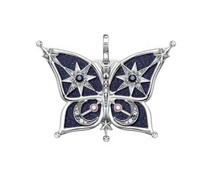 Thomas Sabo - Butterfly Pendant Star & Moon - Femme - Accessoires - Bleu - Taille: ONE Size