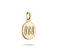 Thomas Sabo Charm Club Connect CC1255-414-14 Pendentif en forme de chiffre 888 avec pierres Plaqué or 18 carats Argent 925 recyclé