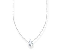THOMAS SABO Chaîne avec pendentif en forme de goutte - Argent sterling 925 - KE2213-051-14, taille unique, Argent sterling, Zircone cubique