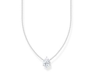 THOMAS SABO Chaîne avec pendentif en forme de goutte - Argent sterling 925 - KE2213-051-14, taille unique, Argent sterling, Zircone cubique