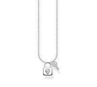Thomas Sabo Chaîne Cadenas avec clé Argent Argent Sterling 925