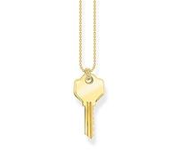 Thomas Sabo Chaîne clé or Argent Sterling 925, Doré Or Jaune 18 Carats