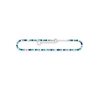 Thomas Sabo Chaîne de Cheville avec des Pierres Bleues Argent Sterling 925