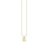 Thomas Sabo Chaîne lettre K or Argent Sterling 925, Doré Or Jaune 18 Carats