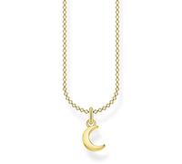 Thomas Sabo Chaîne lune or Argent Sterling 925, Doré Or Jaune 18 Carats