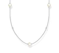 Thomas Sabo Chaîne perles avec pierres blanches argent Argent Sterling 925