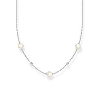 Thomas Sabo Chaîne perles avec pierres blanches Argent Sterling 925