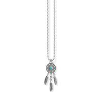 THOMAS SABO Chaîne pour femme avec pendentif en argent 925 et oxyde de zirconium blanc taille brillant 42 cm - SCKE150162