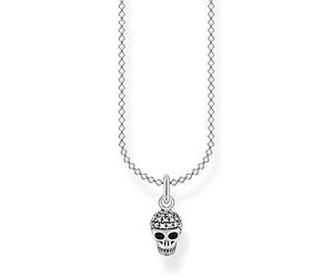 Thomas Sabo Chaîne tête de mort Argent Sterling 925, Noirci