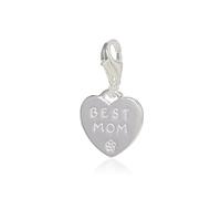 Thomas Sabo Charm Club 0821-001-12 Pendentif-breloque pour femme, avec inscription en anglais « BEST MOM », en argent Sterling 925