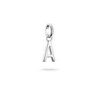 Thomas Sabo Charm Club Connect Breloque Lettre Argent 925 recyclé, taille unique, Argent sterling, Pas de gemme