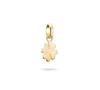 Thomas Sabo Charm Club Connect CC1202-413-39 Breloque trèfle à quatre feuilles en argent 925 recyclé plaqué or 18 carats