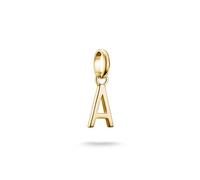 Thomas Sabo Charm Club Connect CC1207-413-39 Breloque lettre A en argent 925 recyclé plaqué or 18 carats