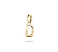 Thomas Sabo Charm Club Connect CC1210-413-39 Pendentif lettre D Plaqué or 18 carats Argent 925 recyclé