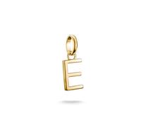 Thomas Sabo Charm Club Connect CC1211-413-39 Pendentif lettre E Plaqué or 18 carats Argent 925 recyclé