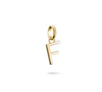 Thomas Sabo Charm Club Connect CC1212-413-39 Breloque lettre F Plaqué or 18 carats Argent 925 recyclé