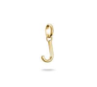 Thomas Sabo Charm Club Connect CC1216-413-39 Pendentif lettre J Plaqué or 18 carats Argent 925 recyclé