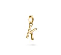 Thomas Sabo Charm Club Connect CC1217-413-39 Pendentif lettre K Plaqué or 18 carats Argent 925 recyclé