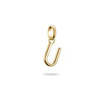 Thomas Sabo Charm Club Connect CC1227-413-39 Breloque en forme de lettre U Plaqué or 18 carats Argent 925 recyclé