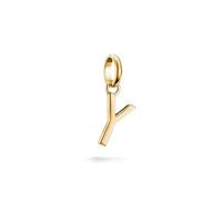 Thomas Sabo Charm Club Connect CC1231-413-39 Pendentif lettre Y Plaqué or 18 carats Argent 925 recyclé