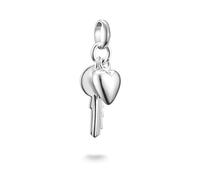 Thomas Sabo Charm Club Connect CC1233-001-21 Breloque en forme de clé avec cœur en argent 925 recyclé