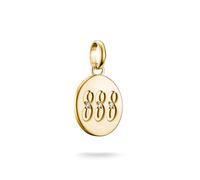 Thomas Sabo Charm Club Connect CC1255-414-14 Pendentif en forme de chiffre 888 avec pierres Plaqué or 18 carats Argent 925 recyclé
