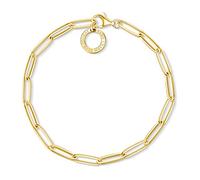 Thomas Sabo Charm Club Thomas Sabo Gold Paper Clip Style Charm Bracelet X0253-413-39