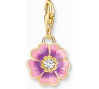 Thomas Sabo Charm Pendentif modèle : 2208-565-7 fleur lilas- 925 argent sterling doré à 18k et émail à froid