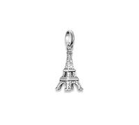 THOMAS SABO Charm Pendentif Tour Eiffel en Argent 925 Recyclé en filigrane 3D Bijoux Souvenir Paris Bijoux Charme Élégant pour Bracelet et Chaîne