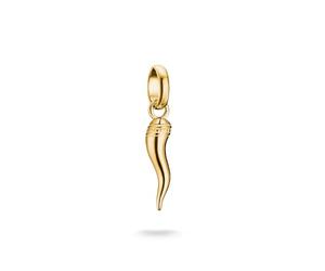 Thomas Sabo Charm pendentif trèfle, alliage premium plaqué or 18k