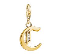 Thomas Sabo - Charms avec Pendentif Porte-lettre Lettre C or 1609-414-39 - Femme - Accessoires - Gris - Taille: ONE Size