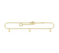 Thomas Sabo - Cheville Chaîne Plaque or Ak0025-001-21-L27V - Femme - Accessoires - Jaune - Taille: ONE Size