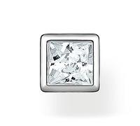 Thomas Sabo Clou d'oreille unique pierre blanche argent Argent Sterling 925