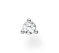 Thomas Sabo Clou d'oreille unique pierre blanche Argent Sterling 925
