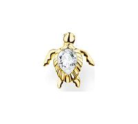 Thomas Sabo Clou d'oreille unique tortue or Argent Sterling 925, Doré Or Jaune 18 Carats