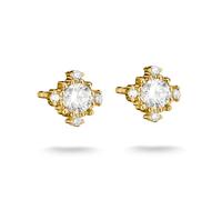 Thomas Sabo Clous d’oreilles avec zirconia blanche Alliage Premium, Plaqué Or 18 Carats