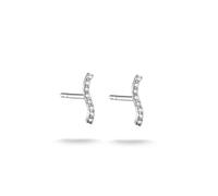 Thomas Sabo Clous d’oreilles avec zirconia blanche Argent Sterling Recyclé
