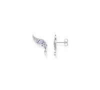 Thomas Sabo Clous d'oreilles ailes de phénix avec pierres bleues argent Argent Sterling 925, Noirci