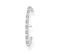 Thomas Sabo Clous d'oreilles simples en argent sterling 925 avec pierres blanches H2155, 2,40 cm, Argent sterling, Non applicable