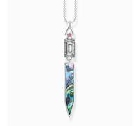 Thomas Sabo - Collier Chaîne Abalone Nacre Ke2009-964-7-L50V - unisex - Accessoires - Gris - Taille: ONE Size