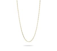 Thomas Sabo Collier Charm design Figaro plaqué or Argent 925 Recyclé, Plaqué Or 18 Carats